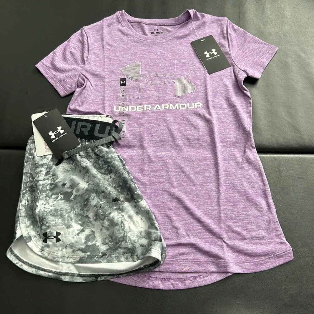 NWT Under Armour Athletic Set Girls Youth Size Medium